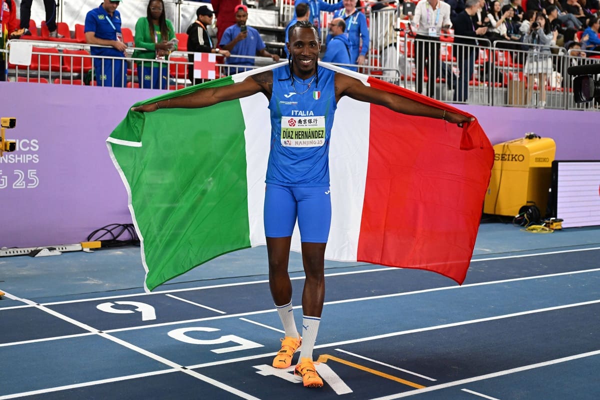 Impresa di Andy Diaz ai Mondiali indoor di Nanchino, oro e record italiano nel salto triplo Impresa di Andy Diaz ai Mondiali indoor di Nanchino, oro e record italiano nel salto triplo