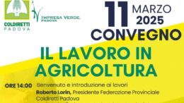 Il lavoro in agricoltura, convegno a Montegrotto martedì 11 marzo