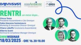 Rifiuti, Omnisyst e Assoambiente organizzano evento digitale su Rentri