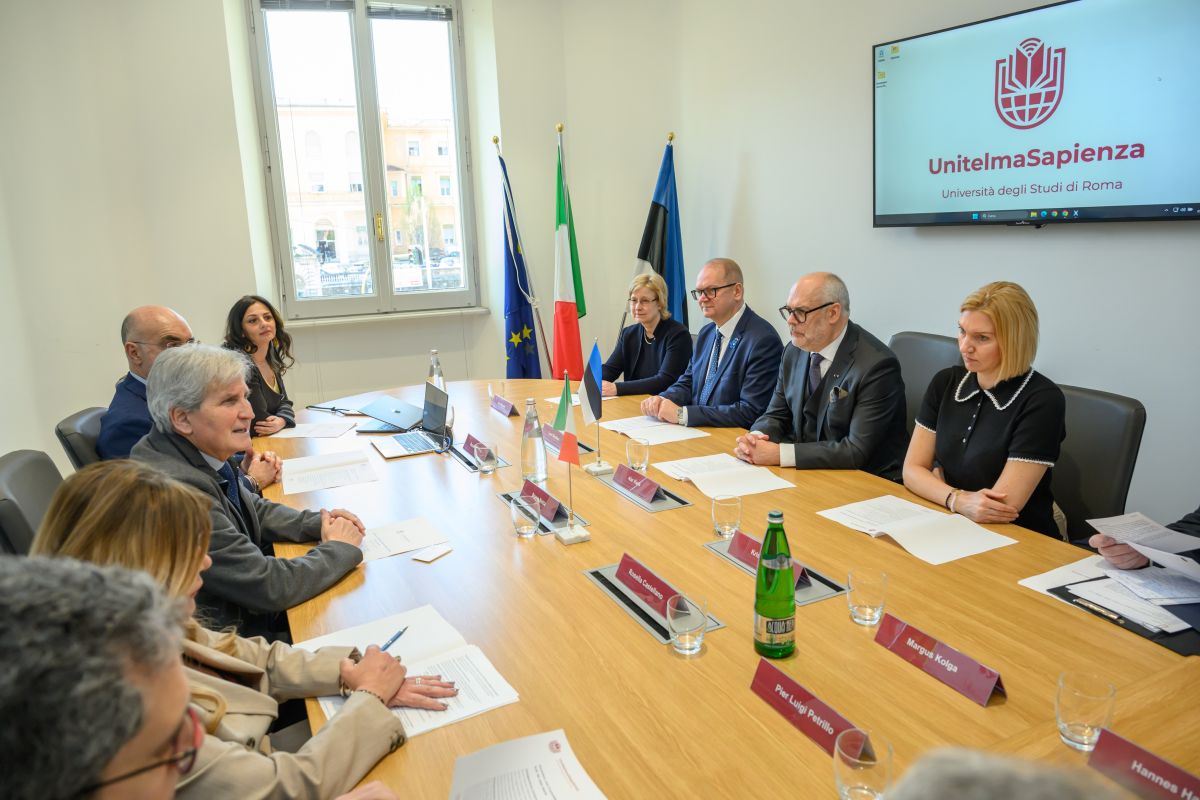 Il presidente estone Karis in visita a UnitelmaSapienza Il presidente estone Karis in visita a UnitelmaSapienza