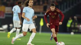 Lazio-Roma 1-1, Soulè risponde a Romagnoli