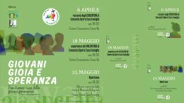 Giovani gioia e speranza. Prendiamoci cura delle giovani generazioni: tre incontri