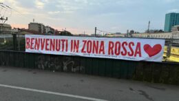 QUESTURA DI PADOVA: SCRITTA CONTRO PREFETTO E QUESTORE PER ISTITUZIONE ZONA ROSSA ALL’ARCELLA.