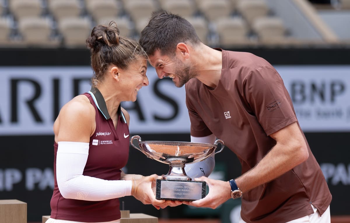 Errani e Vavassori trionfano al Roland Garros nel doppio misto, Sabalenka-Gauff la finale femminile Errani e Vavassori trionfano al Roland Garros nel doppio misto, Sabalenka-Gauff la finale femminile