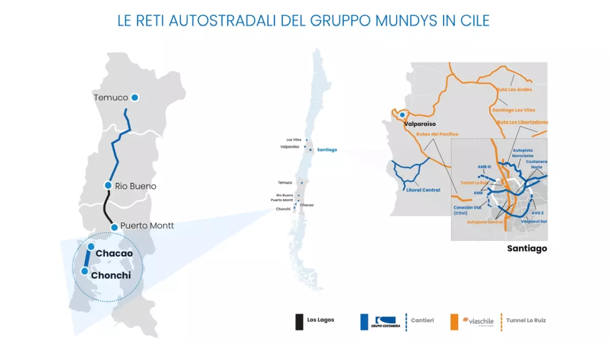 Mundys cresce in Cile, a Costanera tratta Chacao-Chonchi della Ruta 5 Mundys cresce in Cile, a Costanera tratta Chacao-Chonchi della Ruta 5