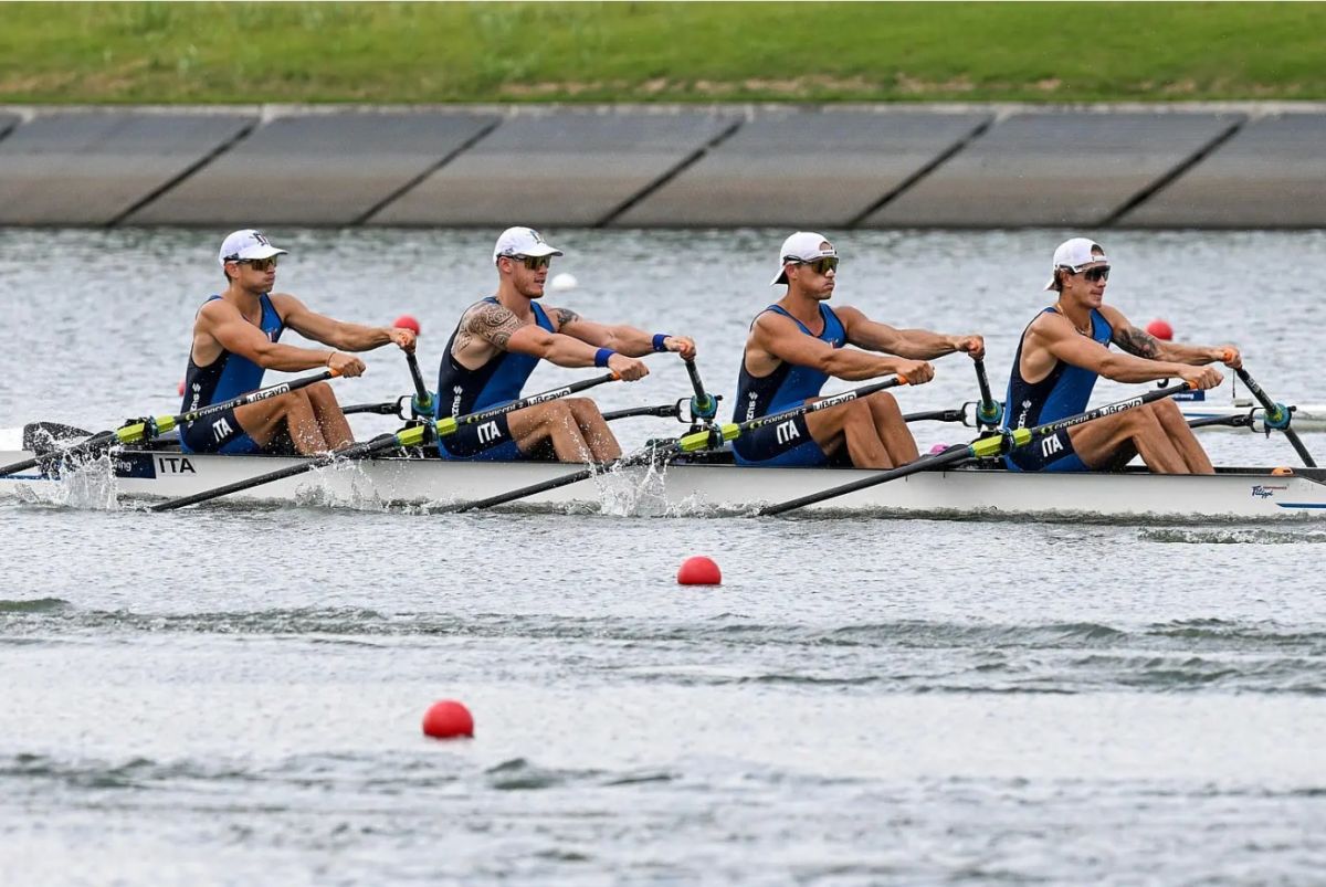 L’Italia del 4 di coppia vince i Mondiali con dedica a Mondelli L’Italia del 4 di coppia vince i Mondiali con dedica a Mondelli