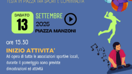 “Play Together – festa in piazza  tra sport e convivialità”