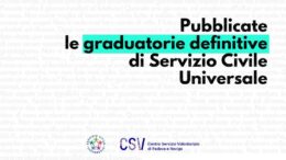 Ecco le graduatorie definitive dei progetti SCU in partenza il 23 settembre