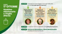 Giubileo del mondo missionario e Veglia d’invio