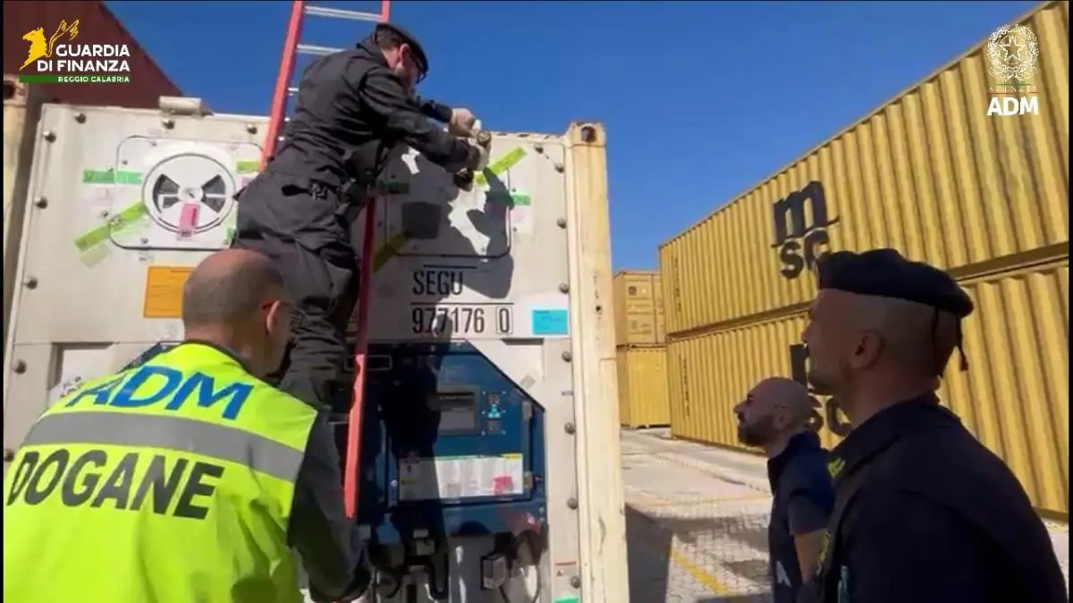 Sequestrati al porto di Gioia Tauro oltre 175 chilogrammi di cocaina Sequestrati al porto di Gioia Tauro oltre 175 chilogrammi di cocaina