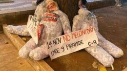 Fantocci con il volto di Meloni e Gasparri alla Sapienza. Il senatore: “Minacce non ci intimidiscono”