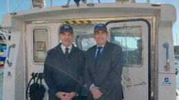 Roma, sopralluogo in mare nello scalo di Civitavecchia per verificare lo stato dei lavori
