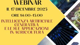 Intelligenza artificiale generativa e le sue applicazioni in agricoltura, webinar gratuito Pid 17 dicembre