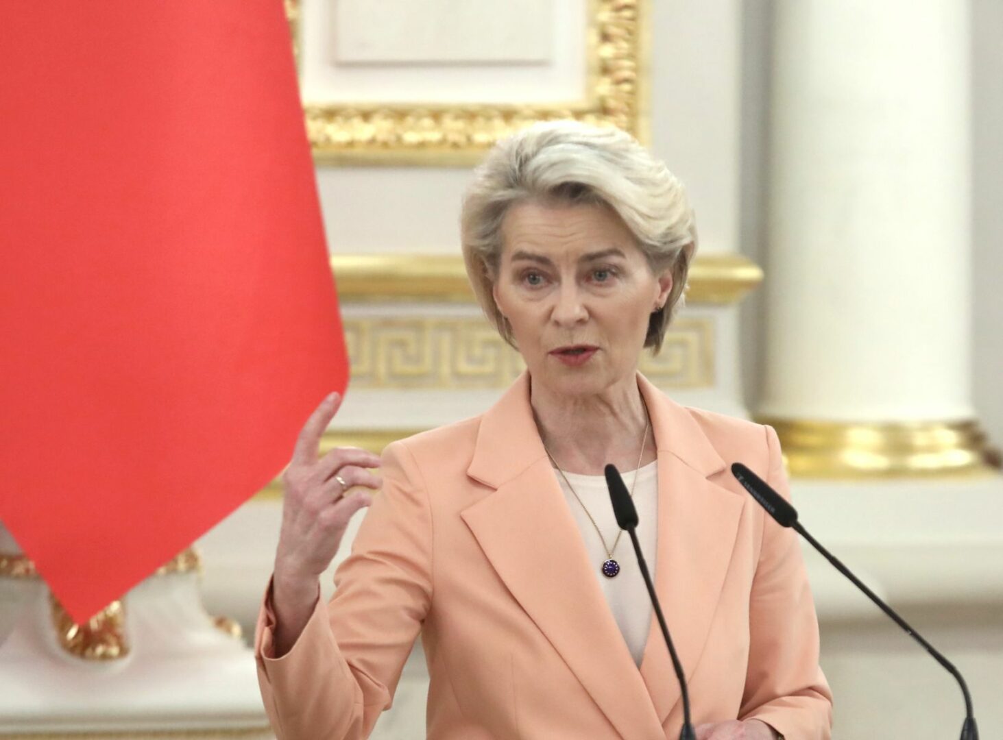 Von der Leyen “Per l’Ucraina serve una pace giusta e duratura” Von der Leyen “Per l’Ucraina serve una pace giusta e duratura”