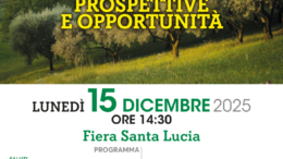 IL COMPARTO DELL’OLIO EVO: MERCATI, PROSPETTIVE E OPPORTUNITÀ – convegno Coldiretti Treviso il 5 dicembre alla Fiera di Santa Lucia di Piave