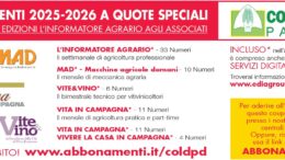 Abbonamenti Informatore Agrario e altre riviste a quote agevolate