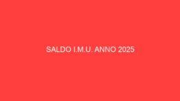 Saldo I.M.U. anno 2025