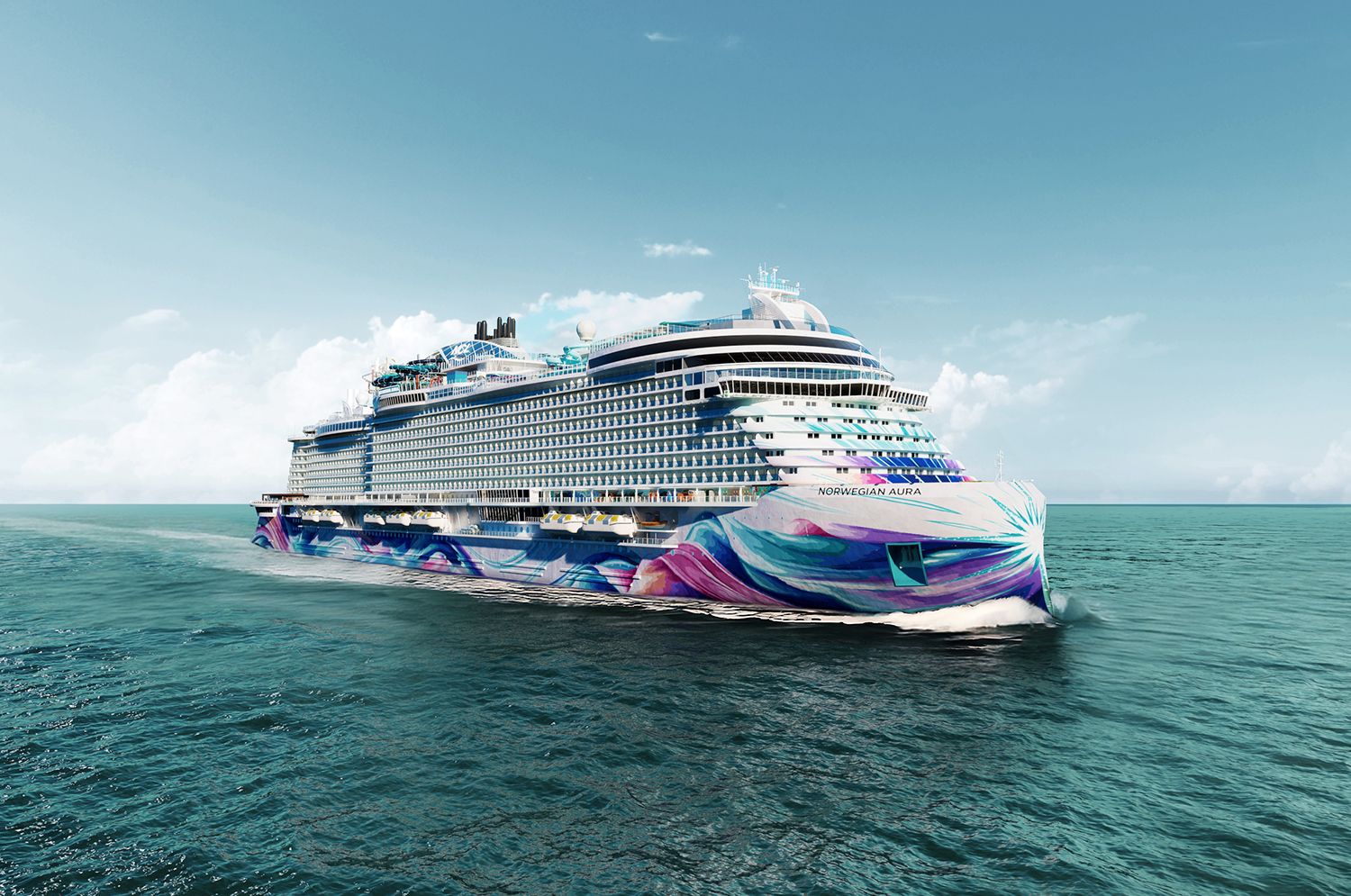 Norwegian Cruise Line svela la nuova ammiraglia “Aura” Norwegian Cruise Line svela la nuova ammiraglia “Aura”