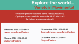 Explore the world… Veneto in movimento! Ciclo di webinar informativi gratuiti sulla mobilità transnazionale – Calendario degli incontri 2026
