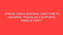 Strage Crans-Montana, direttore PS Niguarda: “Psicologi a supporto famiglie feriti”