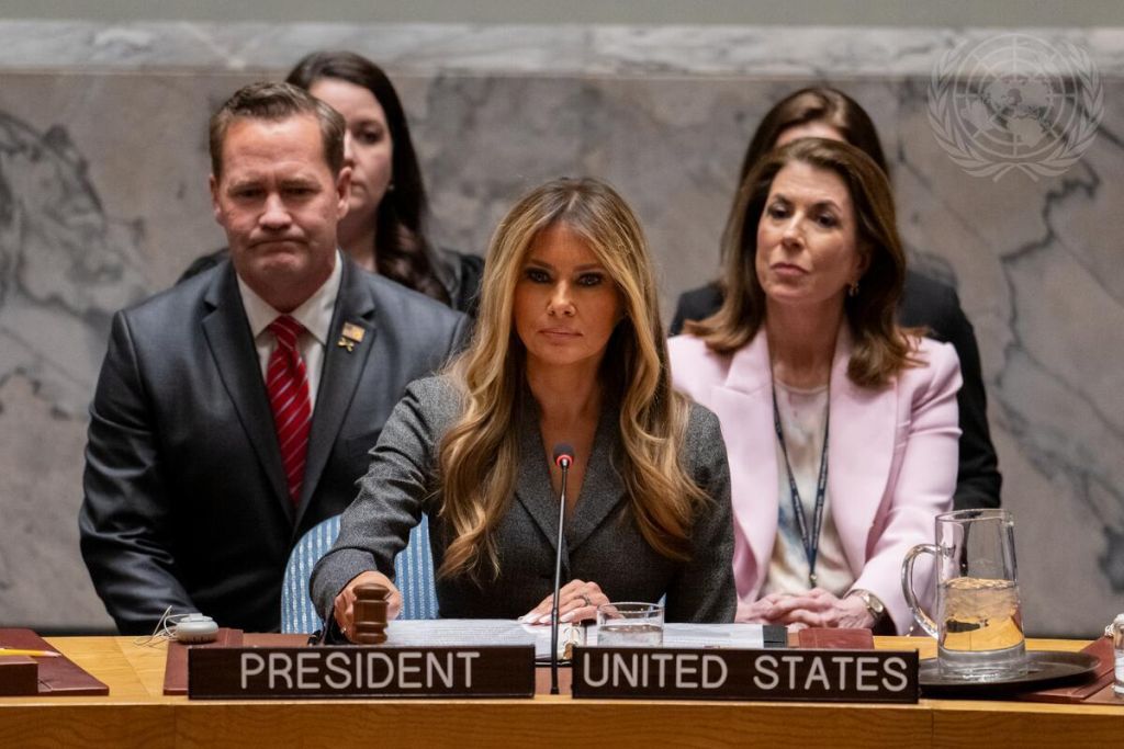 Melania Trump prima First Lady Usa a presiedere riunione Consiglio Sicurezza Onu Melania Trump prima First Lady Usa a presiedere riunione Consiglio Sicurezza Onu