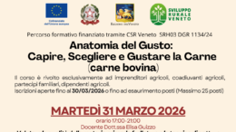 Impresa Verde Padova presenta “Anatomia del Gusto”: due serate dedicate all’eccellenza della carne bovina