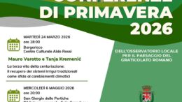 Osservatorio per il Graticolato romano: le conferenze di primavera
