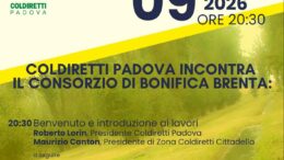 Territorio e risorsa idrica: Coldiretti Padova incontra il Consorzio di Bonifica Brenta a Cittadella