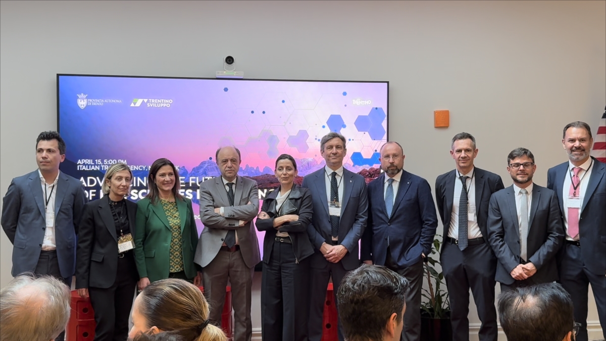 Trentino innovatore a New York, da Life Sciences a sfida globale della ricerca Trentino innovatore a New York, da Life Sciences a sfida globale della ricerca