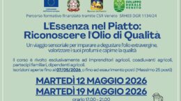 L’essenza nel piatto, riconoscere l’olio di qualità: iscrizioni entro il 7 maggio