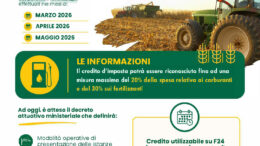 Credito di imposta settore agricolo