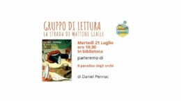 Il Gruppo di lettura passa l’estate con Daniel Pennac