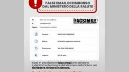 Email truffa su rimborsi, l’alert del ministero della Salute: “Non cliccare su link”