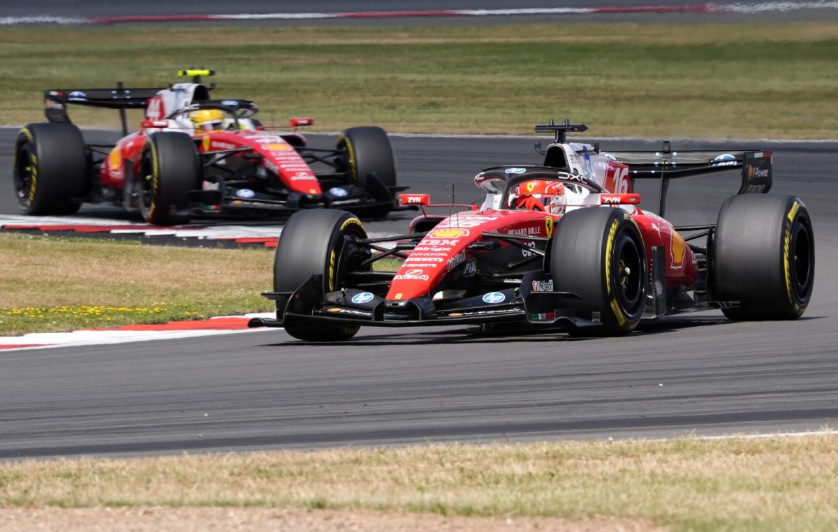 Vittoria Ferrari con Leclerc a Silverstone, Russell e Hamilton sul podio Vittoria Ferrari con Leclerc a Silverstone, Russell e Hamilton sul podio