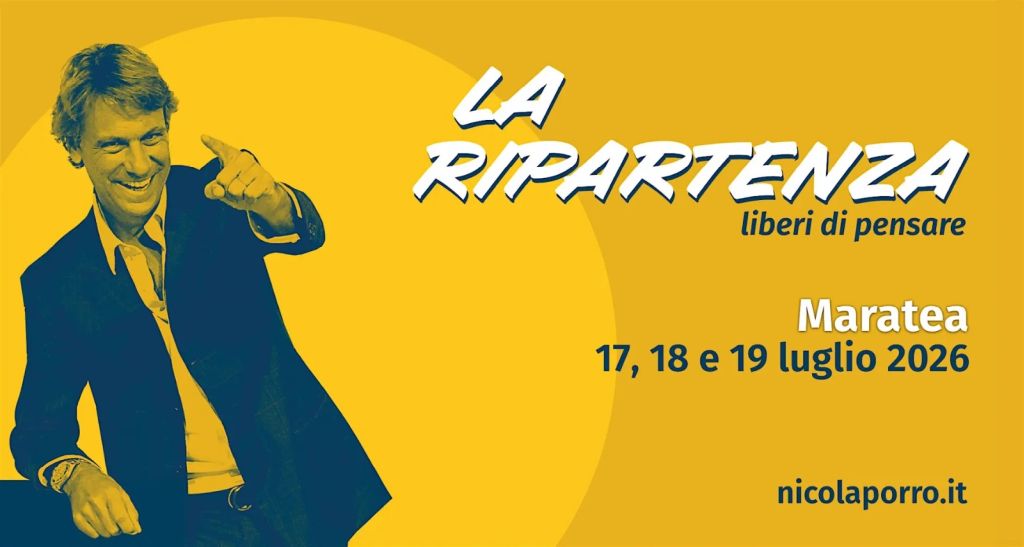 “LaRipartenza, liberi di pensare”, dal 17 al 19 luglio a Maratea l’11^ edizione “LaRipartenza, liberi di pensare”, dal 17 al 19 luglio a Maratea l’11^ edizione