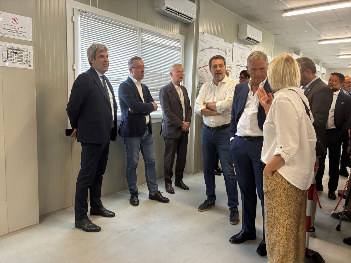 Anas, sopralluogo Salvini al cantiere del Raccordo tra Autostrada A4 e Valtrompia Anas, sopralluogo Salvini al cantiere del Raccordo tra Autostrada A4 e Valtrompia
