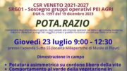 Progetto POTA.RAZIO: al via a Musile di Piave la prima giornata formativa sulla robotica e la potatura meccanica della vite