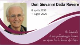 Don Giovanni Dalla Rovere riposa tra le braccia del Padre