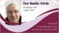 Don Basilio Verde riposa tra le braccia del Padre