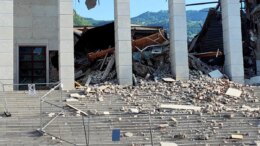Crollo al Tribunale di Bolzano, cede una parte dell’edificio
