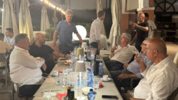 Cena di squadra pre-partenza per il ritiro presso l’Osteria Al Filò di Abano Terme