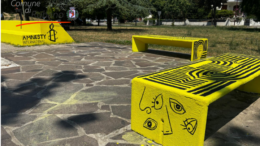 Cubi gialli in viale Po per ricordare Giulio Regeni