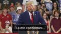 Trump e lo scherzo al comizio: “Annuncio la mia candidatura…”