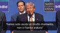 Trump: “L’Italia si è comportata bene, solo un brutto momento”