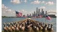 Trump posta esercito di ‘Donald Ducks’, le papere armate a difesa del Lago America