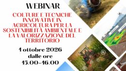 PID: webinar gratuito su colture e tecniche innovative in agricoltura per la sostenibilità ambientale e la valorizzazione del territorio, 1° ottobre ore 15