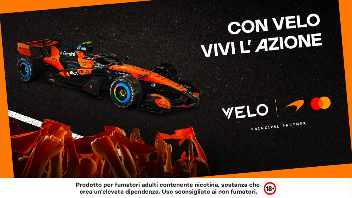 VELO e il McLaren Mastercard Formula 1 Team tornano protagonisti al GP d’Italia VELO e il McLaren Mastercard Formula 1 Team tornano protagonisti al GP d’Italia