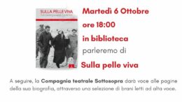 Gruppo di Lettura “La strada di mattoni gialli”: omaggio a Tina Merlin con il libro “Sulla pelle viva”