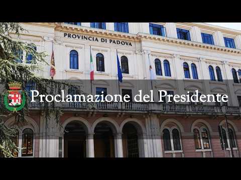 Proclamazione di Daniele Canella, Presidente della Provincia di Padova