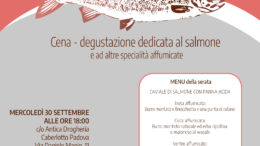 SALMONE GOURMET. IL 30 SETTEMBRE CENA – DEGUSTAZIONE PRESSO L’ANTICA DROGHERIA CABERLOTTO A PADOVA